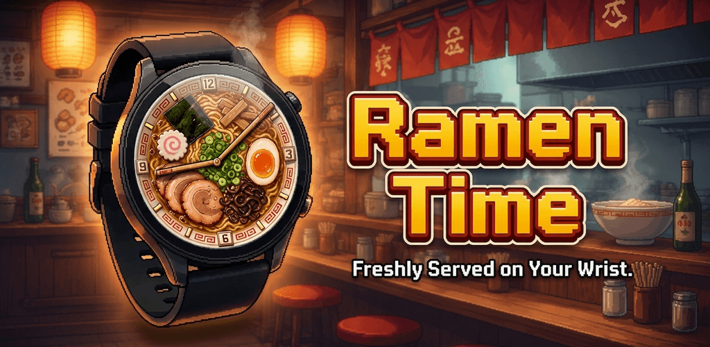Ramen Time watch face artwork