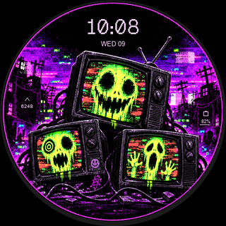 Neon Haunt watch face