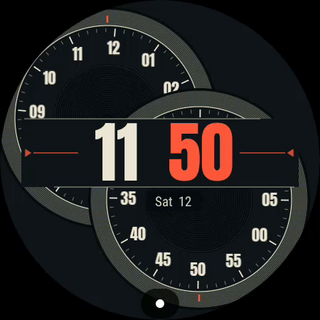 Eccentric watch face