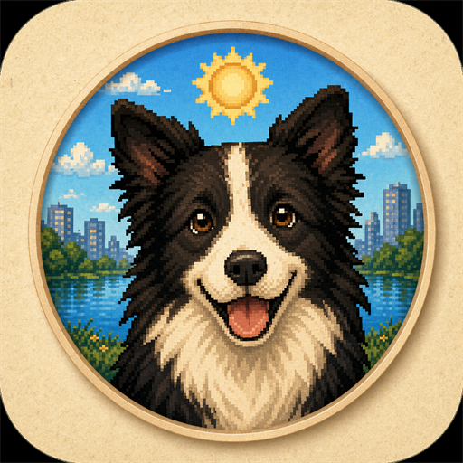 Dog Breeds Pixel Pet style